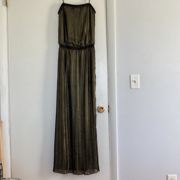 BCBG Max Azria Mateo Dress Goldblack Size Small - Picture 5 of 6